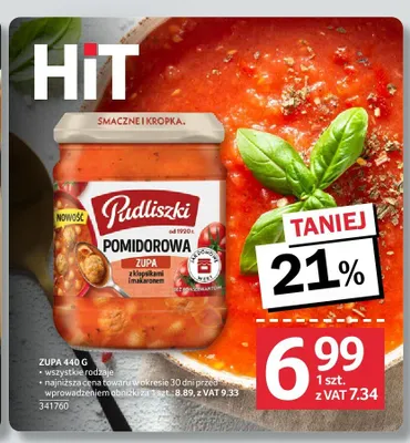 Zupa Pudliszki pomidorowa z klopsikami i makaronem promocja w Selgros
