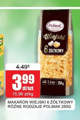 Makaron wiejski 6 żółtkowy Polmak promocja w Bingo