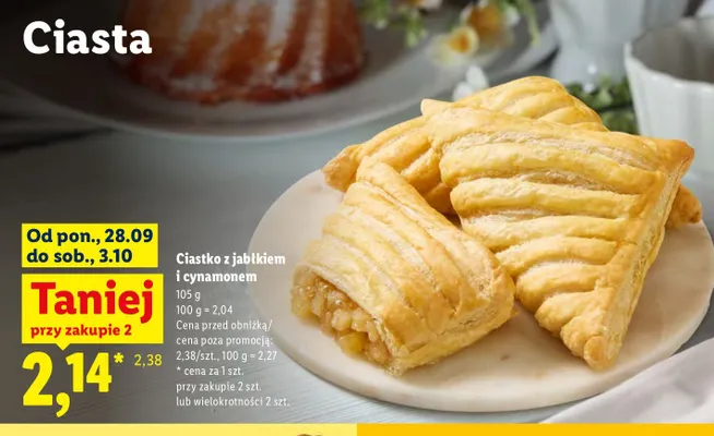 Ciastko z jabłkiem i cynamonem promocja w Lidl
