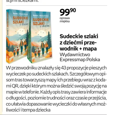 Przewodnik + Mapa Sudeckie szlaki z dziećmi Expressmap promocja w Empik