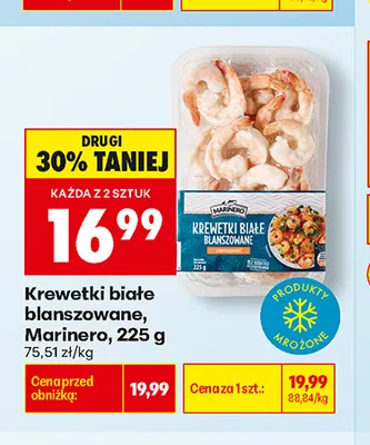 Krewetki białe blanszowane Marinero promocja w Biedronka