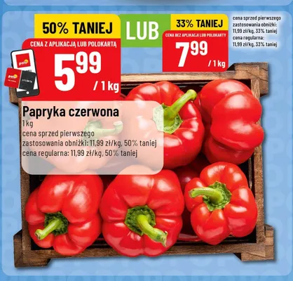 Papryka czerwona promocja w POLOmarket
