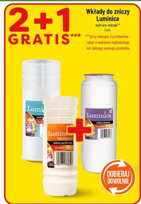 Wkłady do znicza promocja w POLOmarket