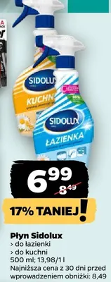 Płyn Sidolux do łazienki do kuchni promocja w Netto