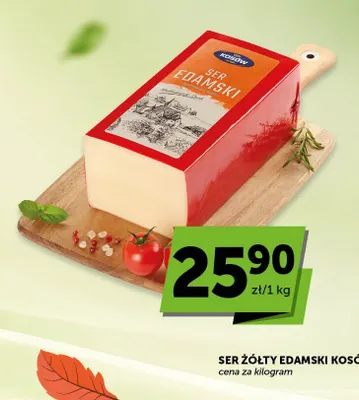 Ser żółty edamski Kosów promocja w Groszek
