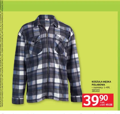 Koszula męska polarowa promocja w Selgros