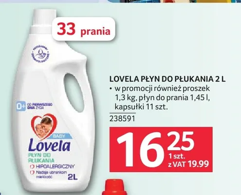 Płyn do płukania Lovela Baby promocja w Selgros
