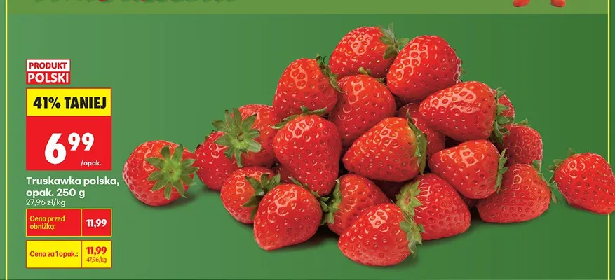 Truskawka polska promocja w Biedronka
