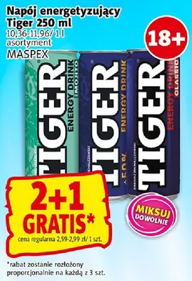 Napój energetyczny Tiger Energy promocja w Prim Market