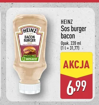 Sos burger bacon Heinz promocja w Aldi