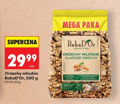 Orzechy włoskie BakaD'Or promocja w Biedronka