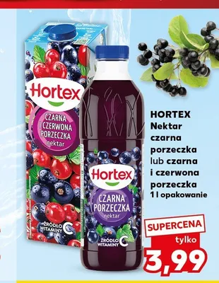 Nektar czarna i czerwona porzeczka Hortex promocja w Kaufland