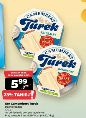 Ser Camembert naturalny różne rodzaje promocja w Netto