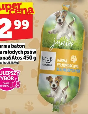 Karma baton dla młodych psów Fiona&Atos promocja w TOPAZ