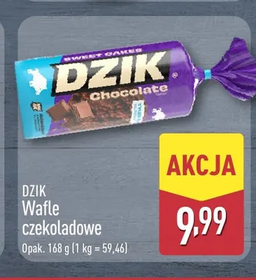Wafle czekoladowe Dzik promocja w Aldi