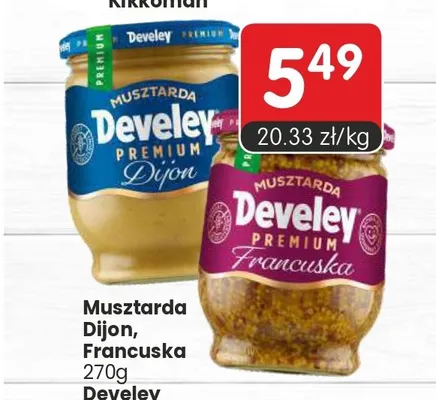 Musztarda Francuska Develey promocja w Market Point