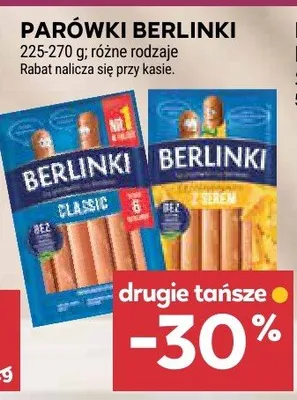 Parówki berlinki różne rodzaje promocja w Stokrotka