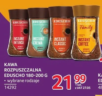 Kawa rozpuszczalna EDUSCHO Family Instant Coffee promocja w Selgros