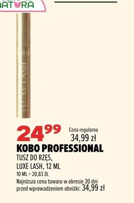 Tusz do rzęs Kobo Professional Luxe Lash promocja w Drogerie Natura