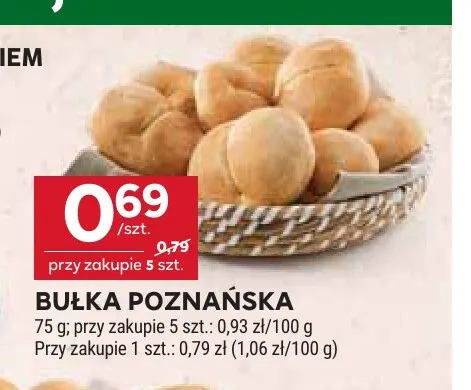 Bułka poznańska promocja w Stokrotka