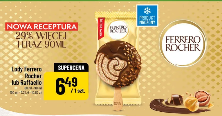 Lody Ferrero Rocher lub Raffaello promocja w POLOmarket