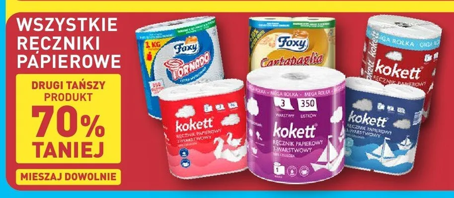 Ręczniki papierowe promocja w Aldi