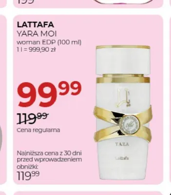 Woda perfumowana Yara Moi Lattafa promocja w Drogerie Jawa