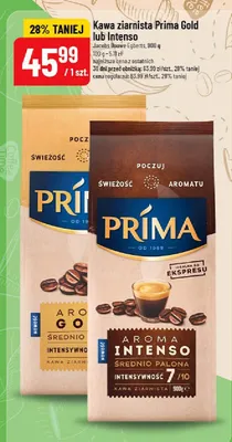 Kawa ziarnista lub intenso Jacobs Douwe Egberts promocja w POLOmarket
