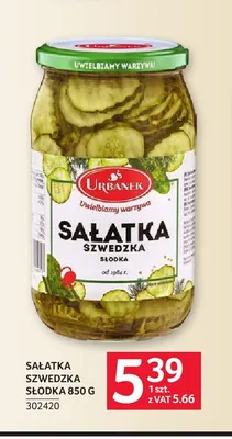Sałatka szwedzka słodka Urbanek promocja w Selgros