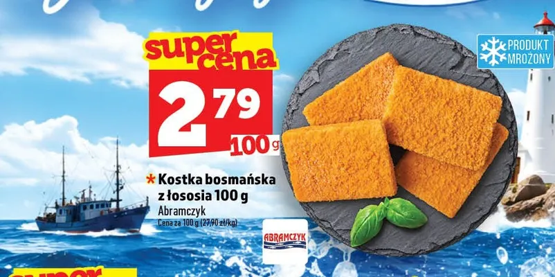 Kostka bosmańska z łososia Abramczyk promocja w TOPAZ