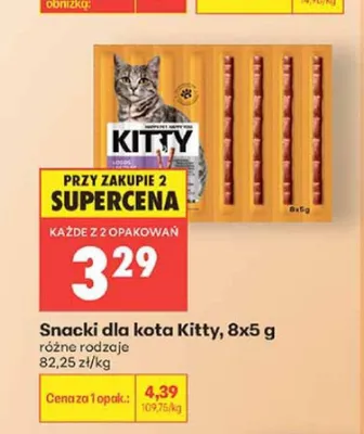 Snacki dla kota Kitty z łososiem promocja w Biedronka