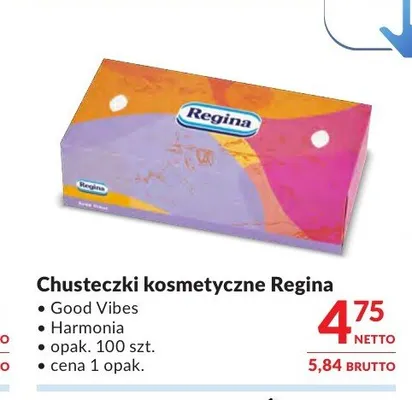 Chusteczki kosmetyczne Regina promocja w Makro