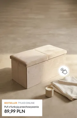 Puf z funkcją przechowywania promocja w Sinsay