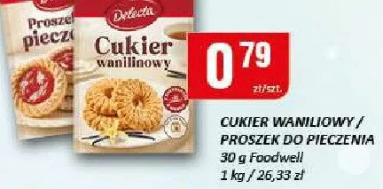 Cukier waniliowy proszek do pieczenia promocja w Chorten