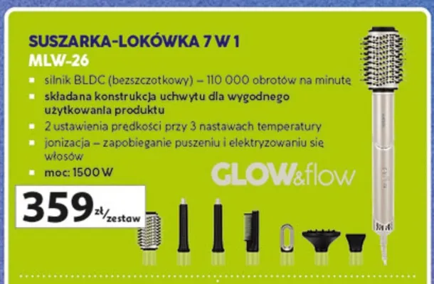 Suszarka-lokówka 7 w 1 MLW-26 promocja w Auchan