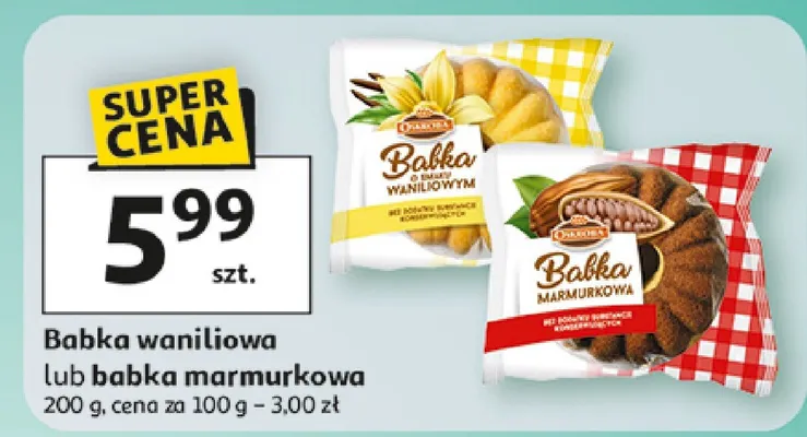 Babka waniliowa lub babka marmurkowa promocja w Auchan