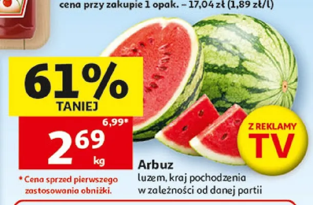 Arbuz luzem promocja w Auchan