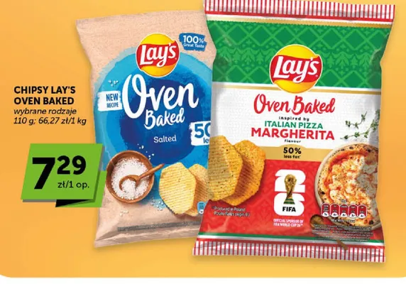 Chipsy Lay's Oven Baked wybrane rodzaje promocja w Groszek
