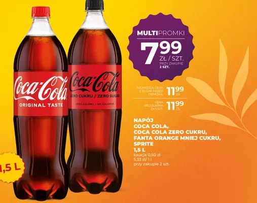 Napój Coca-Cola Zero Cukru promocja w Duży Ben