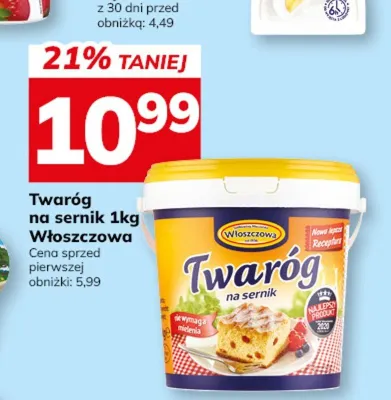 Twaróg na sernik Włoszczowa promocja w Hitpol
