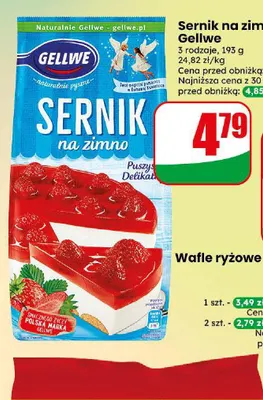 Sernik na zimno Gellwe promocja w Dino