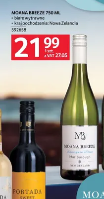 Wino Moana Breeze białe wytrawne Nowa Zelandia promocja w Selgros