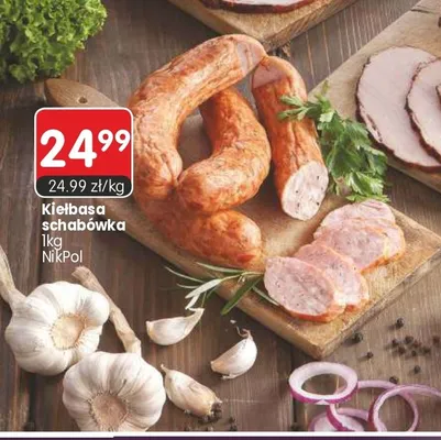 Kiełbasa schabówka NikPol promocja w Market Point