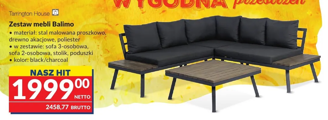 Zestaw mebli Tarrington House Balimo promocja w Makro