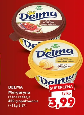 Margaryna Delma idealna do kanapek promocja w Kaufland