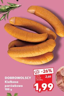 Kiełbasa parówkowa Dobrowolscy promocja w Kaufland