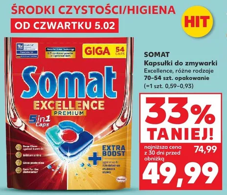 Kapsułki do zmywarki Excellence, różne rodzaje promocja w Kaufland