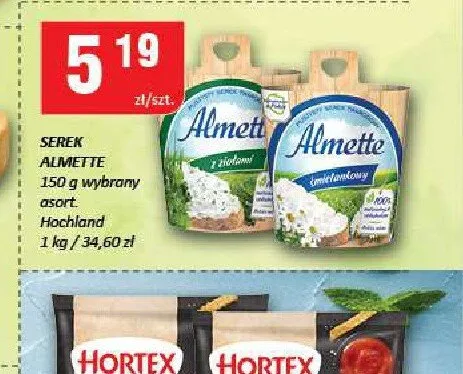 Serek puszysty Almette z ziołami promocja w Chorten