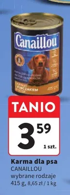 Karma dla psa Canaillou promocja w Intermarche