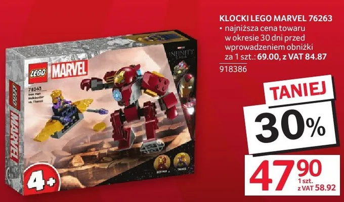 Klocki Lego Marvel 76263 promocja w Selgros